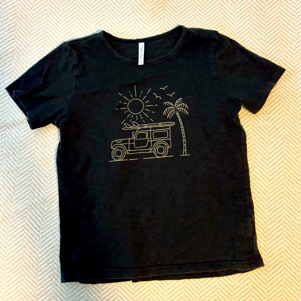 Rylee + Cru Black Tshirt Surf Beach Jeep Truck